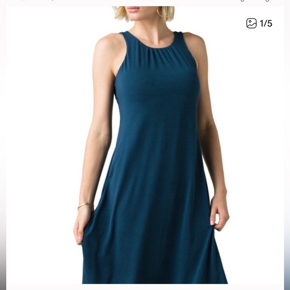 Prana Skypath Dress, Atlantic, NWT, Size L
